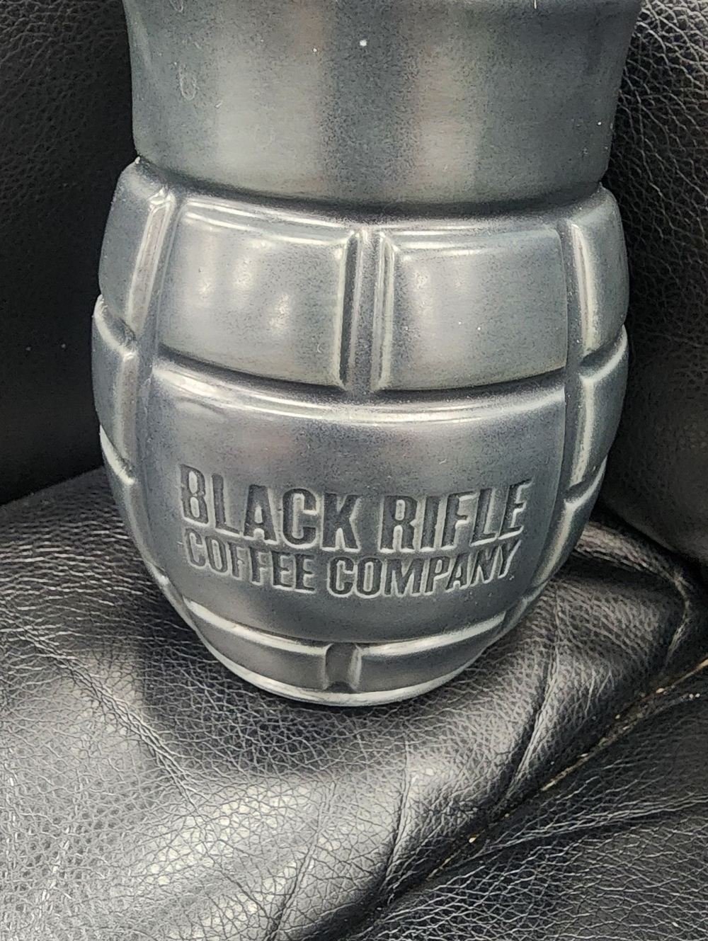 Black Rifle Coffee Company Grenade Tumbler - Matte Gunmetal